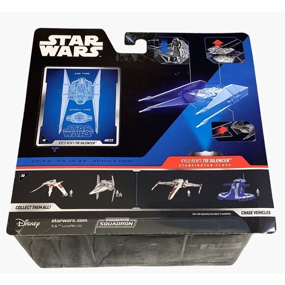 Star Wars Micro Galaxy Squadron Series 8 Kylo Ren's Tie Silencer #0172 - Picture 5 of 6